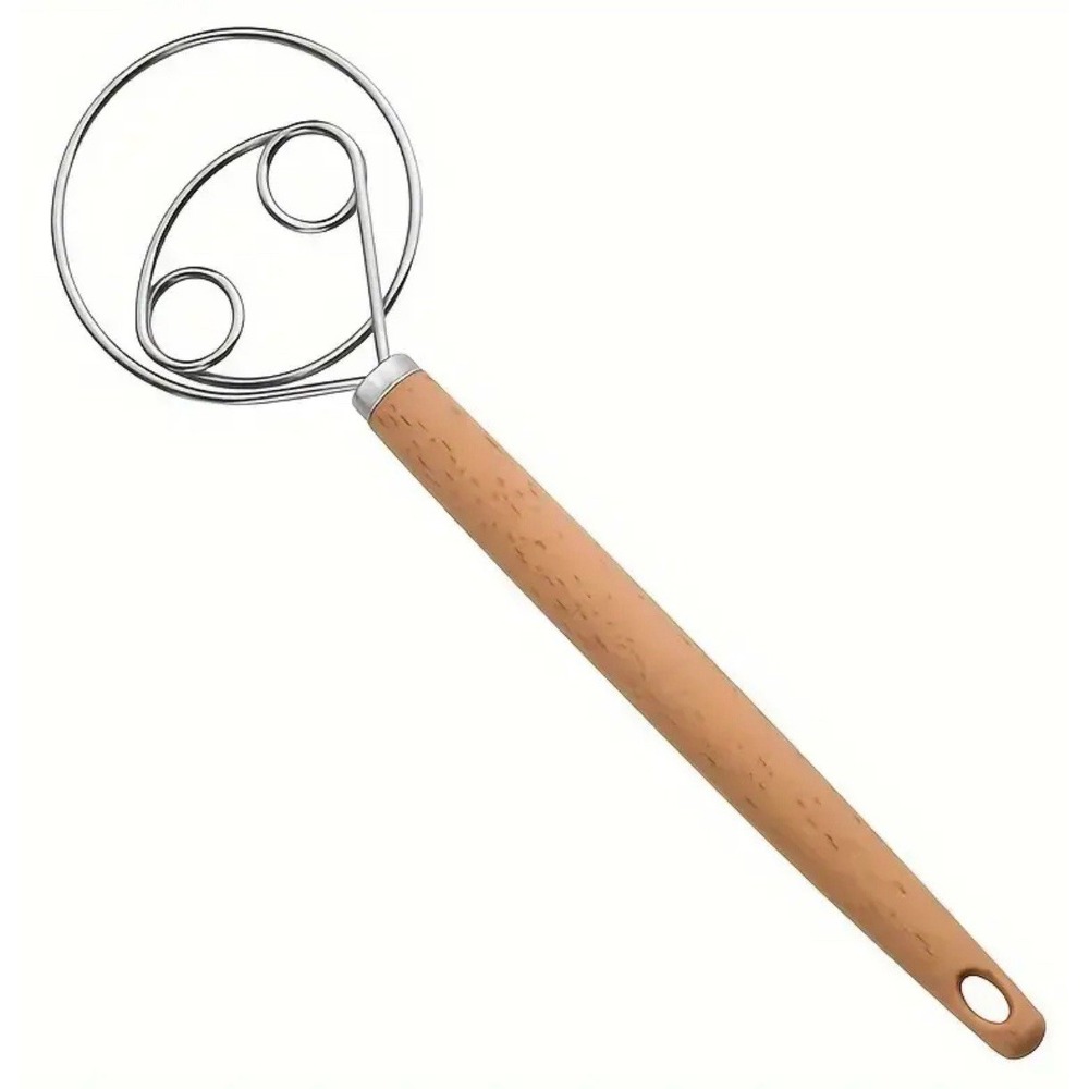 Danish Dough Whisk Stainless Steel Resin Handle 10.5" Long Lightweight